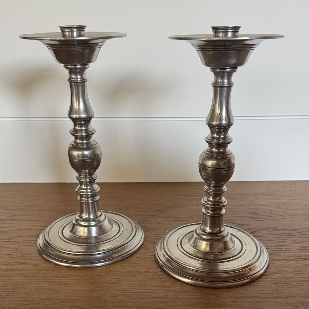 Elegant Silver Candle Holders